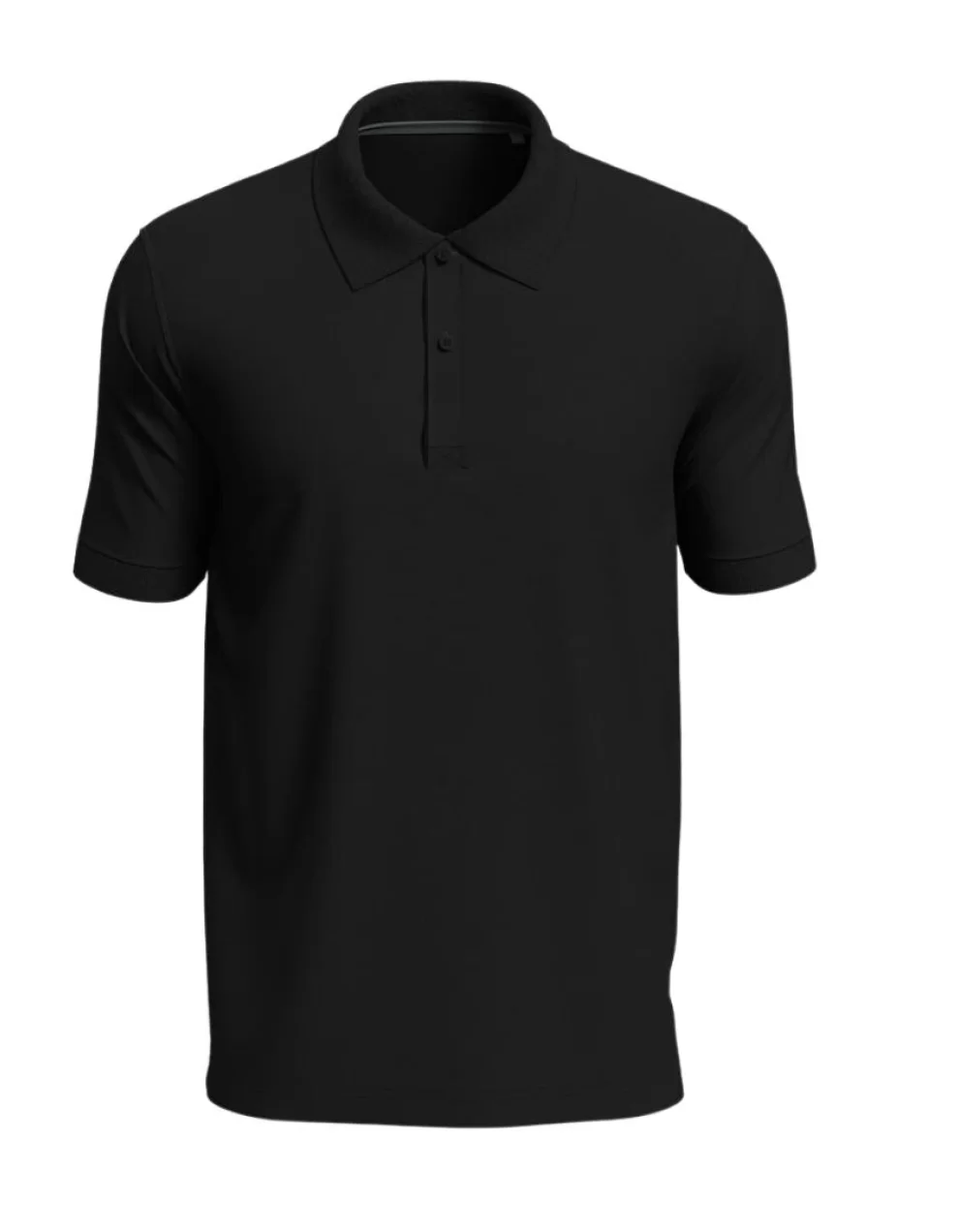 UNISEX POLO T-SHIRT BLACK