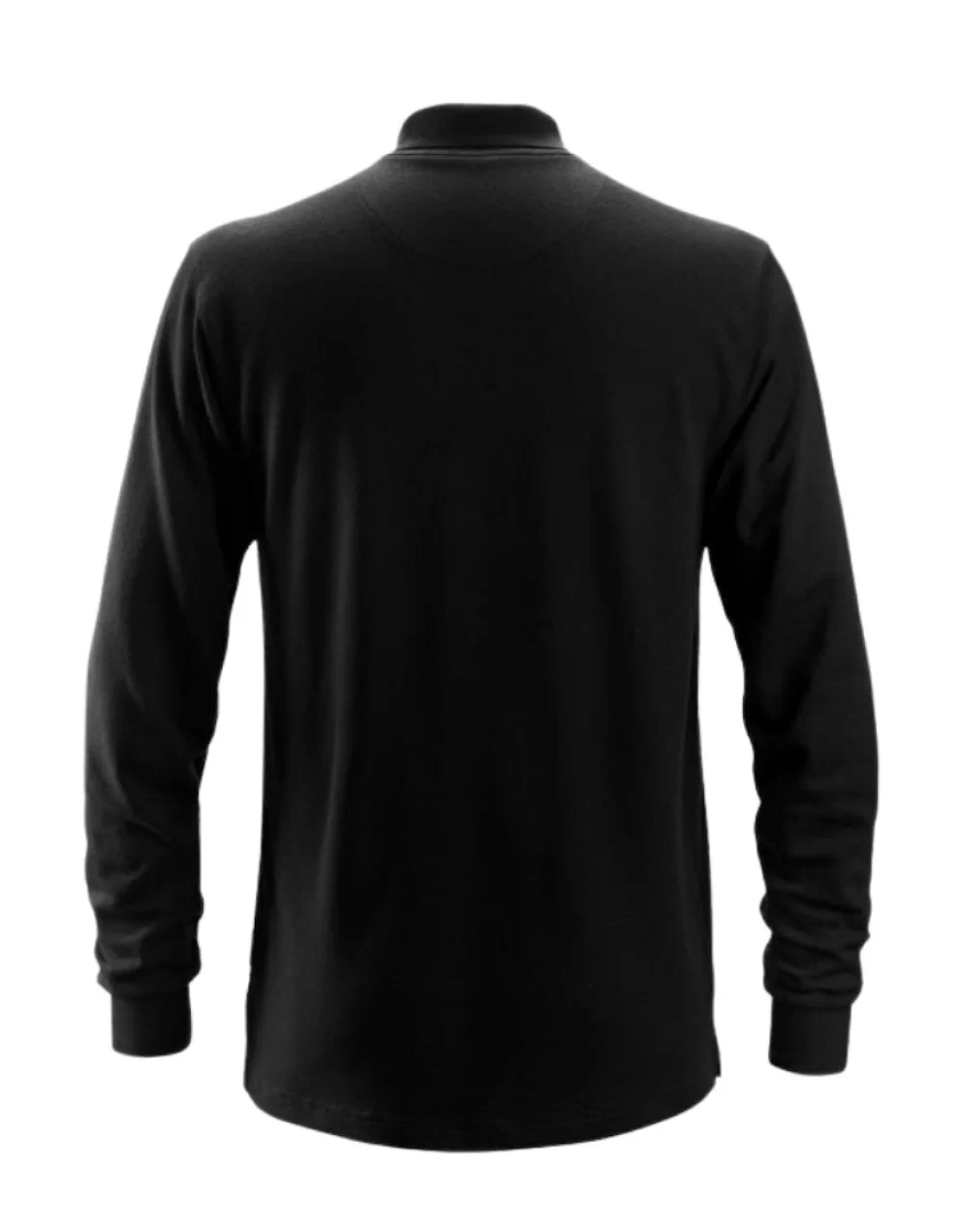 FLAME RETARDANT LONG SLEEVE POLO T-SHIRT BLACK
