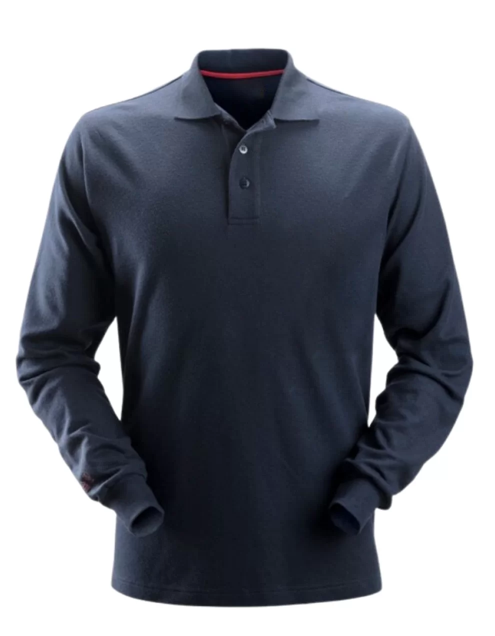 FLAME RETARDANT LONG SLEEVE POLO T-SHIRT NAVY BLUE